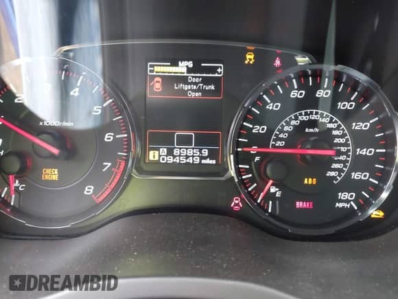 2018 Subaru WRX с VIN JF1VA1A66J9820629, выставлен на аукционе IAAI как лот 42457661 с пробегом 94 549 миль миль и . История ставок и продаж доступна на DreamBid. Изображение 7.