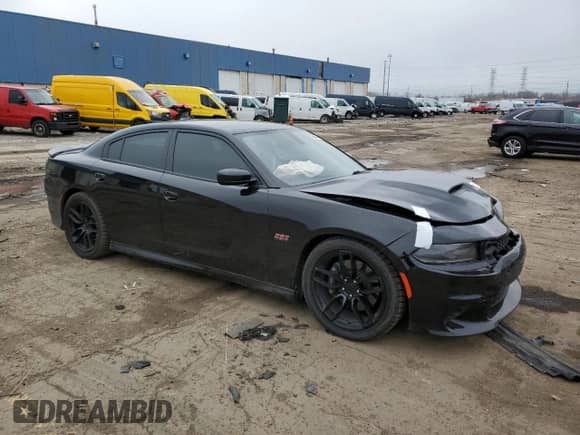 2020 Dodge Charger Scat Pack z VIN 2C3CDXGJ2LH232418, wystawiony jako Copart lot #52295445 z przebiegiem 47 483 mil mil oraz Szkoda całkowita • Salvage title. Historia ofert i sprzedaży dostępna na DreamBid. Obrazek 4.