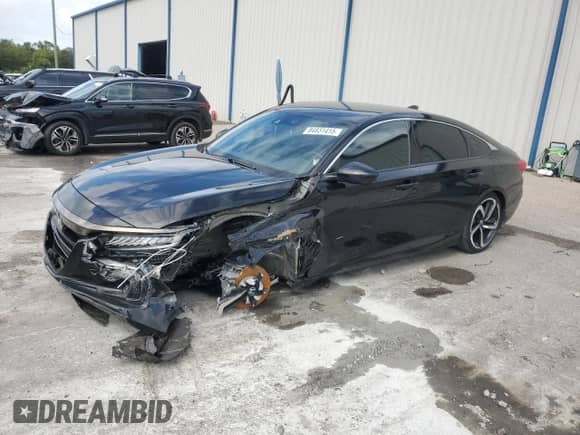 2022 Honda Accord Sport с VIN 1HGCV1F36NA041046, выставлен на аукционе Copart как лот 84831415 с пробегом 48 093 миль миль и Списание • Salvage title. История ставок и продаж доступна на DreamBid. Изображение 1.