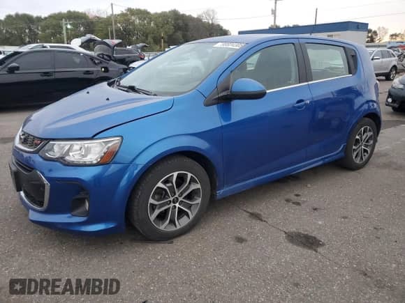 2018 Chevrolet Sonic LT с VIN 1G1JD6SH8J4104396, выставлен на аукционе Copart как лот 90804305 с пробегом 77 171 миль миль и На запчасти • Non repairable. История ставок и продаж доступна на DreamBid. Изображение 1.