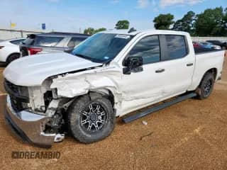 2021 Chevrolet Silverado 1500 Work Truck with VIN 3GCPWAEF9MG114967, listed as a Copart auction lot 59685445 with 110,720 mi miles and Salvage title. Bid and sale history available at DreamBid. Image 1.