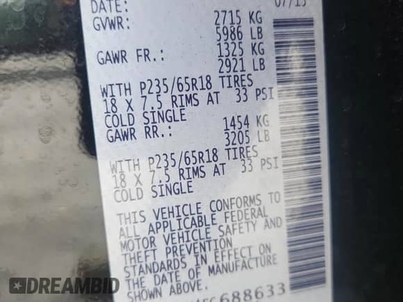 2015 Nissan Pathfinder S с VIN 5N1AR2MN4FC688633, выставлен на аукционе Copart как лот 67424575 с пробегом 143 514 миль миль и Списание • Salvage title. История ставок и продаж доступна на DreamBid. Изображение 12.