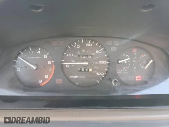 1992 Honda Civic with VIN 1HGEG865XNL060684, listed as a Copart auction lot 42700555 with 152,360 mi miles and Salvage title. Bid and sale history available at DreamBid. Image 9.