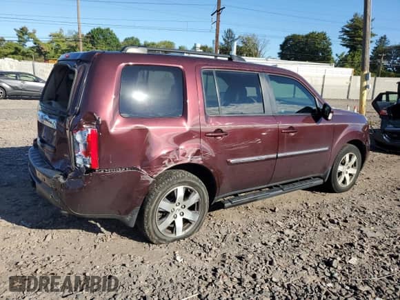 2012 Honda Pilot Touring with VIN 5FNYF3H94CB021266, listed as a Copart auction lot 80981085 with 99,125 mi miles and Salvage title. Bid and sale history available at DreamBid. Image 3.