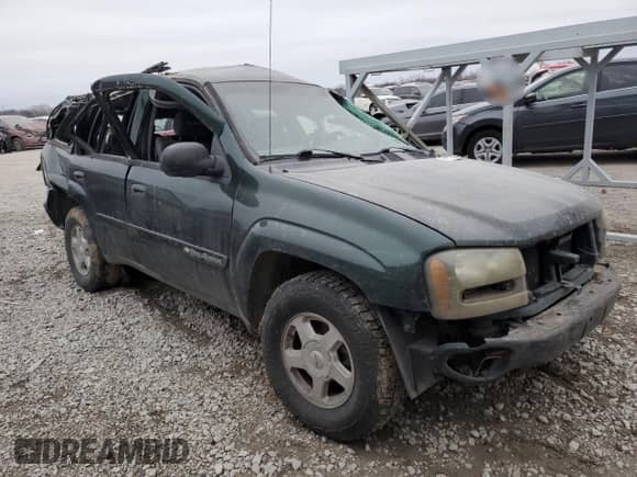 2002 Chevrolet TrailBlazer LS with VIN 1GNDT13S222530075, listed as a Copart auction lot 44366625 with Not provided miles and Salvage title. Bid and sale history available at DreamBid. Image 4.