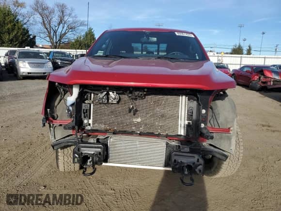 2022 Ford F-150 XL with VIN 1FTFX1E83NKD47814, listed as a Copart auction lot 80061424 with 58,317 mi miles and Salvage title. Bid and sale history available at DreamBid. Image 5.