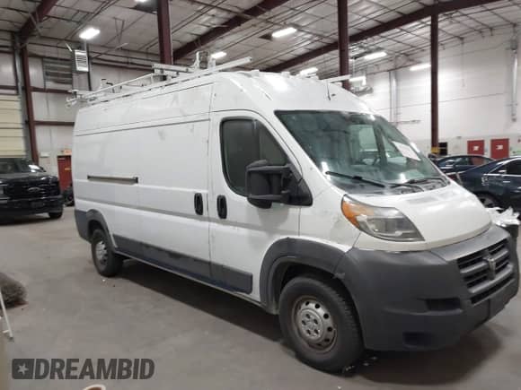 2018 Ram ProMaster Cargo with VIN 3C6TRVDG8JE136299, listed as a IAAI auction lot 43359337 with 156,728 mi miles and . Bid and sale history available at DreamBid. Image 1.