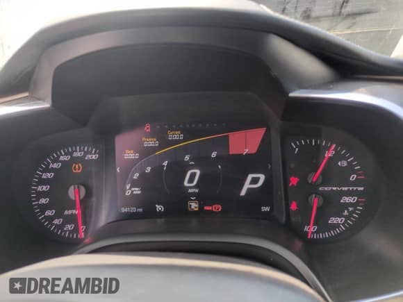2014 Chevrolet Corvette Z51 3LT with VIN 1G1YM3D79E5122147, listed as a Copart auction lot 62949545 with 94,123 mi miles and Salvage title. Bid and sale history available at DreamBid. Image 9.