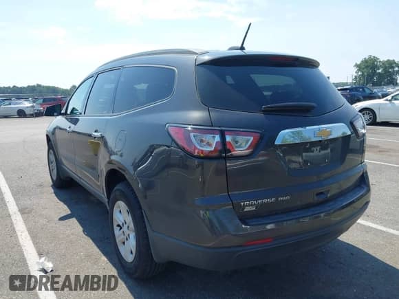 2017 Chevrolet Traverse LS with VIN 1GNKVFED4HJ333517, listed as a IAAI auction lot 42860477 with 116,568 mi miles and . Bid and sale history available at DreamBid. Image 3.
