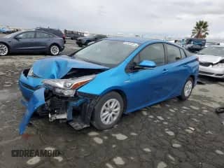 2019 Toyota Prius L Eco with VIN JTDKARFU3K3072767, listed as a Copart auction lot 82505105 with 45,311 mi miles and Salvage title. Bid and sale history available at DreamBid. Image 1.