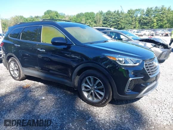 2019 Hyundai Santa Fe SE z VIN KM8SMDHF6KU307421, wystawiony jako IAAI lot #42646108 z przebiegiem 88 370 mil mil oraz . Historia ofert i sprzedaży dostępna na DreamBid. Obrazek 1.