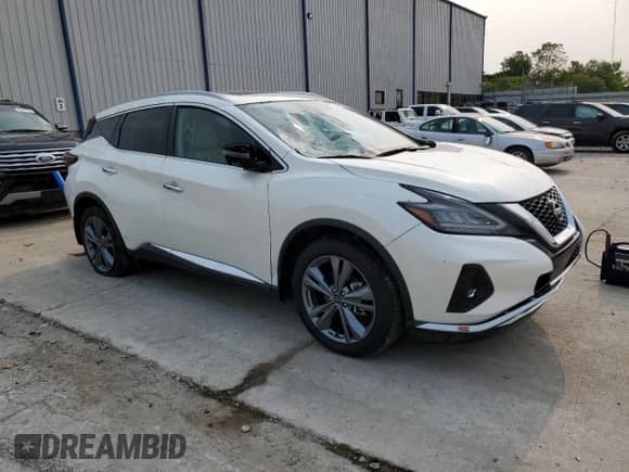 2024 Nissan Murano Platinum with VIN 5N1AZ2DS9RC113373, listed as a Copart auction lot 58292325 with 8,207 mi miles and Salvage title. Bid and sale history available at DreamBid. Image 4.