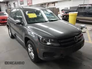 2017 Volkswagen Tiguan S with VIN WVGAV7AX2HK034169, listed as a IAAI auction lot 43248648 with 88,573 mi miles and . Bid and sale history available at DreamBid. Image 1.