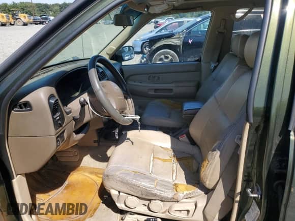 1998 Nissan Pathfinder XE with VIN JN8AR05Y5WW244696, listed as a Copart auction lot 80132025 with 208,226 mi miles and Salvage title. Bid and sale history available at DreamBid. Image 7.