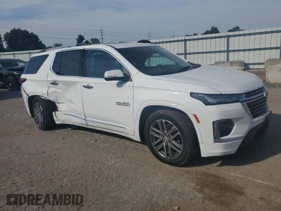 2023 Chevrolet Traverse High Country z VIN 1GNERNKW5PJ326608, wystawiony jako Copart lot #80330605 z przebiegiem 57 532 mil mil oraz Szkoda całkowita • Salvage title. Historia ofert i sprzedaży dostępna na DreamBid. Obrazek 4.