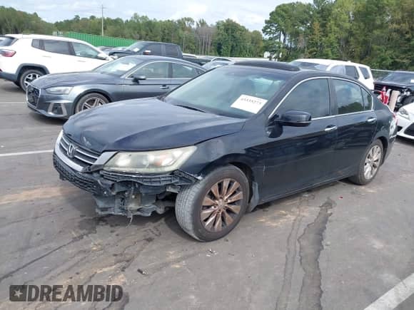 2013 Honda Accord EX-L z VIN 1HGCR2F84DA200019, wystawiony jako IAAI lot #43335273 z przebiegiem 288 576 mil mil oraz . Historia ofert i sprzedaży dostępna na DreamBid. Obrazek 2.