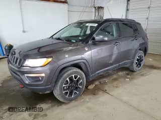 2021 Jeep Compass Trailhawk with VIN 3C4NJDDB0MT556484, listed as a Copart auction lot 58226365 with 45,889 mi miles and Salvage title. Bid and sale history available at DreamBid. Image 1.