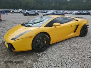 2004 Lamborghini Gallardo with VIN ZHWGU11SX4LA00563, listed as a Copart auction lot 73732524 with 51,762 mi miles and Salvage title. Bid and sale history available at DreamBid. Image 1.