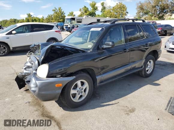 2004 Hyundai Santa Fe GLS with VIN KM8SC73D14U597368, listed as a Copart auction lot 71244955 with 86,930 mi miles and Salvage title. Bid and sale history available at DreamBid. Image 1.