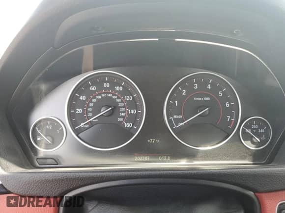 2017 BMW 4 Series 440i with VIN WBA4P1C51HK523020, listed as a Copart auction lot 56484595 with 202,207 mi miles and Salvage title. Bid and sale history available at DreamBid. Image 9.