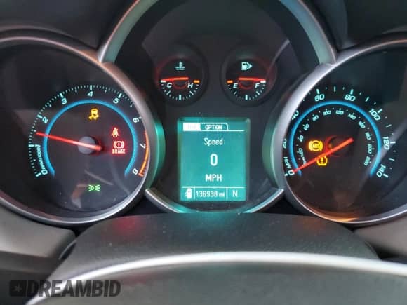 2013 Chevrolet Cruze 1LT with VIN 1G1PD5SB4D7221900, listed as a Copart auction lot 80371115 with 136,938 mi miles and Salvage title. Bid and sale history available at DreamBid. Image 9.