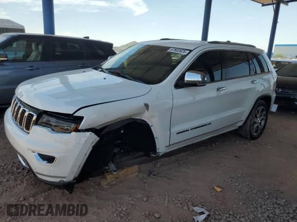 2022 Jeep Grand Cherokee Limited with VIN 1C4RJEBG4NC127917, listed as a Copart auction lot 67602625 with 17,105 mi miles and Salvage title. Bid and sale history available at DreamBid. Image 1.