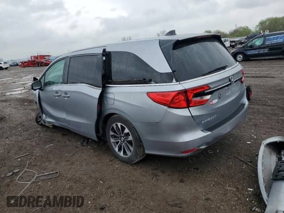2021 Honda Odyssey EX-L with VIN 5FNRL6H70MB016130, listed as a Copart auction lot 55431325 with Not provided miles and Salvage title. Bid and sale history available at DreamBid. Image 2.