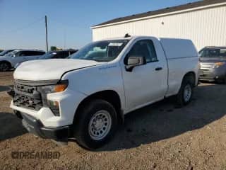 2023 Chevrolet Silverado 1500 Work Truck with VIN 3GCNAAEK4PG335609, listed as a Copart auction lot 80736705 with 123,896 mi miles and Salvage title. Bid and sale history available at DreamBid. Image 1.