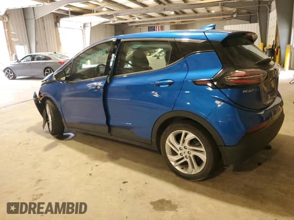2022 Chevrolet Bolt EV 1LT with VIN 1G1FW6S00N4100956, listed as a Copart auction lot 59753645 with 57,700 mi miles and Salvage title. Bid and sale history available at DreamBid. Image 2.
