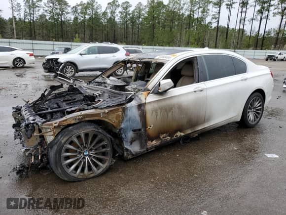 2011 BMW 7 Series 740Li with VIN WBAKB4C58BC574846, listed as a Copart auction lot 44888895 with Not provided miles and Non repairable. Bid and sale history available at DreamBid. Image 1.