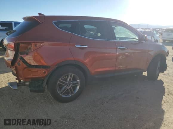 2017 Hyundai Santa Fe 2.4L z VIN 5XYZT3LB3HG381751, wystawiony jako Copart lot #82526645 z przebiegiem 58 596 mil mil oraz Szkoda całkowita • Salvage title. Historia ofert i sprzedaży dostępna na DreamBid. Obrazek 3.