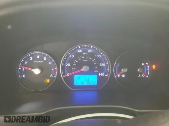 2011 Hyundai Santa Fe GLS with VIN 5XYZGDAG1BG057486, listed as a Copart auction lot 71652255 with 187,805 mi miles and Clean title. Bid and sale history available at DreamBid. Image 9.