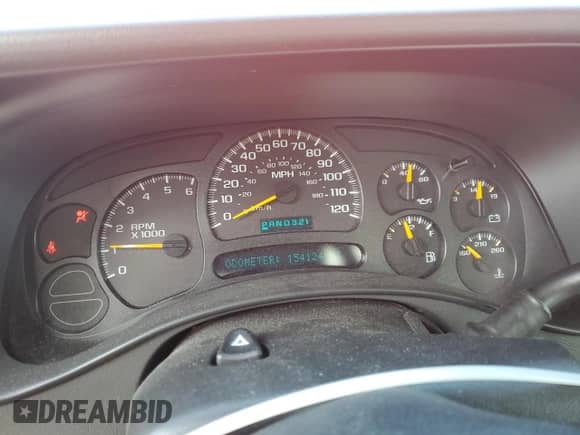 2005 GMC Sierra 1500 SLE with VIN 1GTEC14TX5Z341075, listed as a Copart auction lot 45214585 with 154,124 mi miles and Salvage title. Bid and sale history available at DreamBid. Image 9.