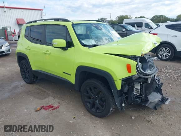 2017 Jeep Renegade Latitude with VIN ZACCJBBB0HPF28681, listed as a IAAI auction lot 43391798 with Not provided miles and . Bid and sale history available at DreamBid. Image 1.