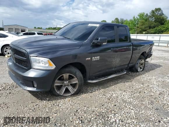 2014 Ram 1500 Sport with VIN 1C6RR6HT1ES458311, listed as a Copart auction lot 56502535 with 161,896 mi miles and Salvage title. Bid and sale history available at DreamBid. Image 1.