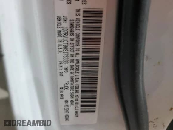 2010 Dodge 1500 Sport с VIN 1D7RV1CT0AS175333, выставлен на аукционе Copart как лот 48548845 с пробегом Не указан миль и Списание • Salvage title. История ставок и продаж доступна на DreamBid. Изображение 12.