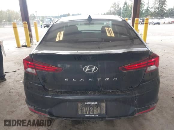 2020 Hyundai Elantra Value Edition with VIN KMHD84LF4LU945317, listed as a IAAI auction lot 43428619 with 62,692 mi miles and . Bid and sale history available at DreamBid. Image 16.