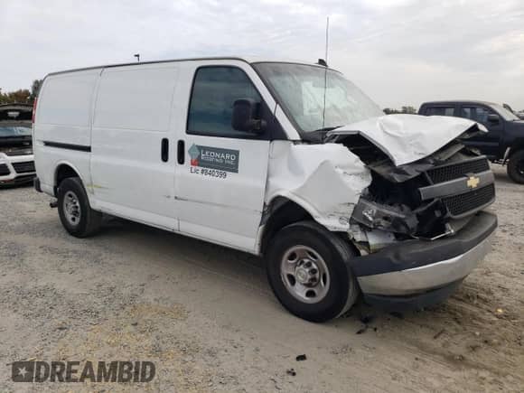 2022 Chevrolet Express Cargo с VIN 1GCWGAFP6N1206960, выставлен на аукционе Copart как лот 85593115 с пробегом 57 513 миль миль и Списание • Salvage title. История ставок и продаж доступна на DreamBid. Изображение 4.