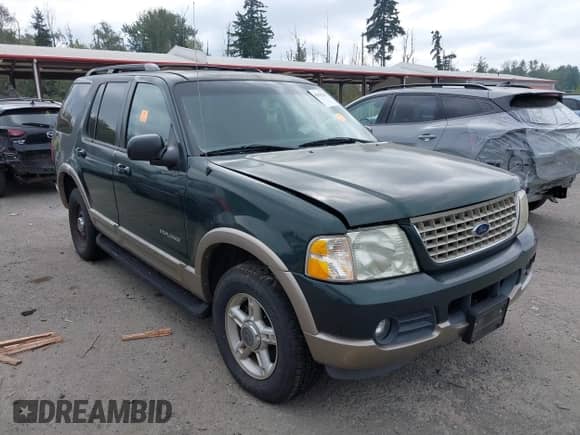 2002 Ford Explorer Eddie Bauer with VIN 1FMZU64E02UB15628, listed as a IAAI auction lot 42878202 with 111,169 mi miles and . Bid and sale history available at DreamBid. Image 1.