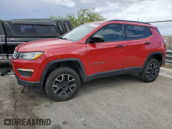 2017 Jeep Compass Sport with VIN 3C4NJDAB5HT642450, listed as a Copart auction lot 56732795 with 89,288 mi miles and Salvage title. Bid and sale history available at DreamBid. Image 1.