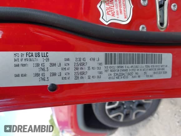 2020 Jeep Compass Trailhawk с VIN 3C4NJDDB4LT184257, выставлен на аукционе IAAI как лот 42728615 с пробегом 108 487 миль миль и . История ставок и продаж доступна на DreamBid. Изображение 9.