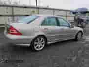 2005 Mercedes-Benz C 230 Kompressor with VIN WDBRF40J05F572730, listed as a Copart auction lot 56742355 with 130,211 mi miles and Salvage title. Bid and sale history available at DreamBid. Image 3.