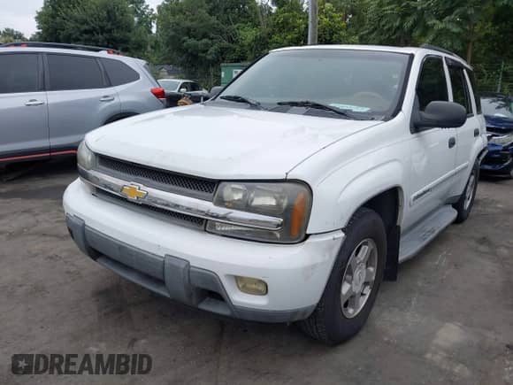 2003 Chevrolet TrailBlazer LS z VIN 1GNDS13SX32188296, wystawiony jako IAAI lot #42892717 z przebiegiem 258 496 mil mil oraz . Historia ofert i sprzedaży dostępna na DreamBid. Obrazek 2.