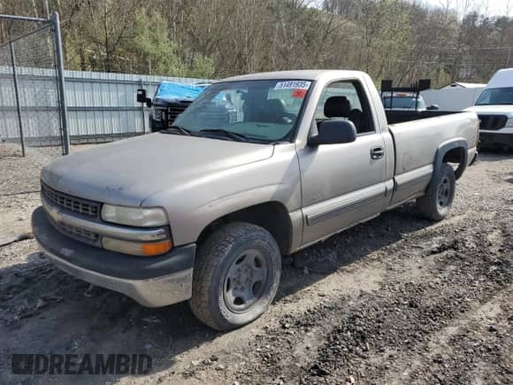 2000 Chevrolet Silverado 1500 with VIN 1GCEK14W7YE342709, listed as a Copart auction lot 51491935 with Not provided miles and Salvage title. Bid and sale history available at DreamBid. Image 1.