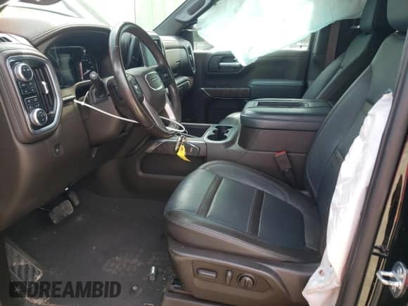 2021 GMC Sierra 1500 Denali with VIN 3GTU9FEL5MG180607, listed as a Copart auction lot 65544525 with 36,255 mi miles and Salvage title. Bid and sale history available at DreamBid. Image 7.