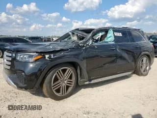 2025 Mercedes-Benz GLS 450 with VIN 4JGFF5KE1SB395291, listed as a Copart auction lot 85201885 with Not provided miles and Clean title. Bid and sale history available at DreamBid. Image 1.