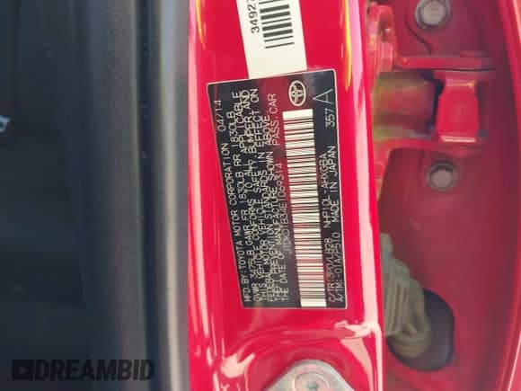 2014 Toyota Prius One z VIN JTDKDTB34E1069314, wystawiony jako IAAI lot #42018518 z przebiegiem 170 929 mil mil oraz . Historia ofert i sprzedaży dostępna na DreamBid. Obrazek 9.