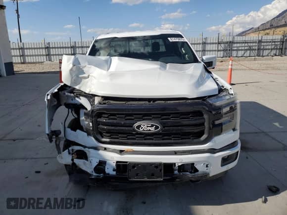2025 Ford F-150 Lariat with VIN 1FTFW5L85SFA55938, listed as a Copart auction lot 81475875 with 8,349 mi miles and Salvage title. Bid and sale history available at DreamBid. Image 5.