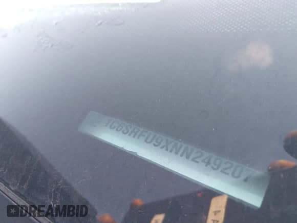 2022 Ram 1500 TRX with VIN 1C6SRFU9XNN249207, listed as a IAAI auction lot 42383861 with 27,211 mi miles and . Bid and sale history available at DreamBid. Image 9.