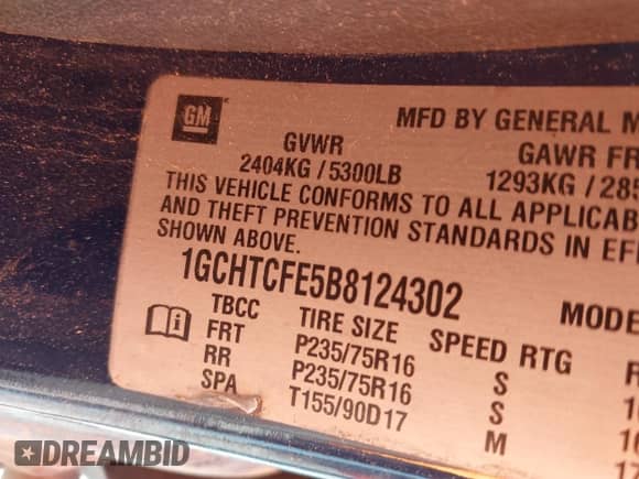 2011 Chevrolet Colorado 1LT z VIN 1GCHTCFE5B8124302, wystawiony jako IAAI lot #42494908 z przebiegiem 121 194 mil mil oraz . Historia ofert i sprzedaży dostępna na DreamBid. Obrazek 9.